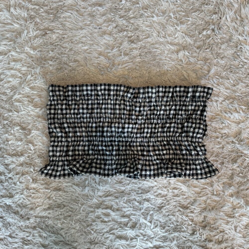 Zara Gingham Tube Top